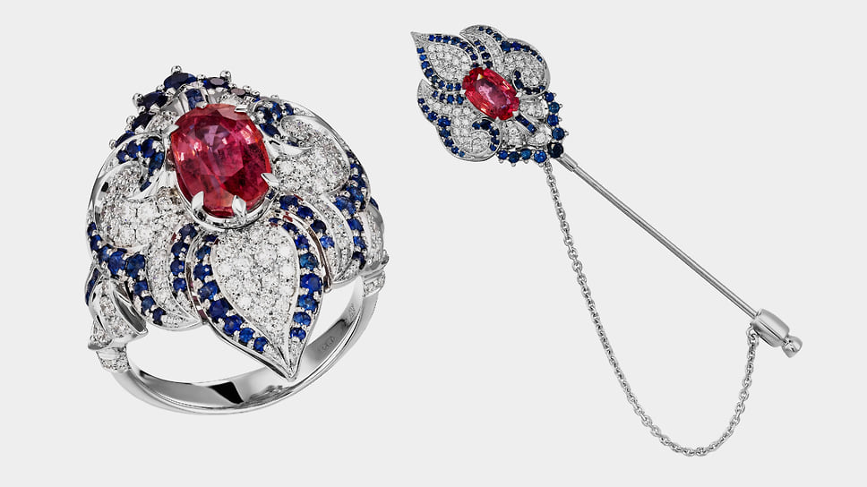 Maxim Demidov кольцо и брошь «Звезда Тибета»