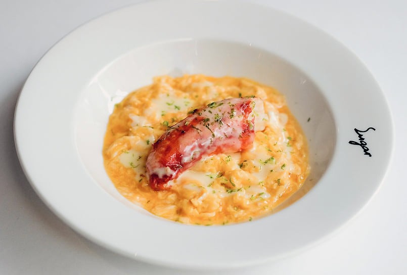 Скрембл с крабом