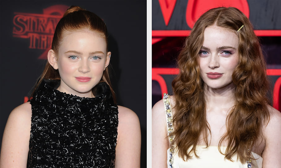 Сэди Синк (Макс Мэйфилд). Ее карьера началась в 9 лет с ролей в мюзиклах и музыкальных спектаклях. На момент начала съемок в «Странных делах» ей было 14 лет, сейчас актрисе 23 года