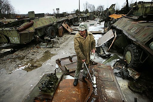 В селе Россоха — первое в мире кладбище облученной военной техники