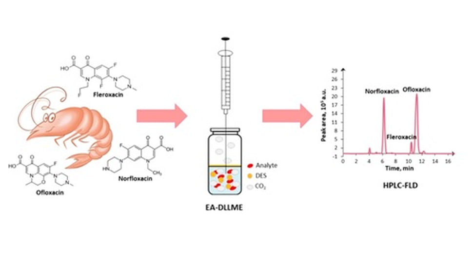 Определение антибиотиков фторхинолонового ряда в креветках