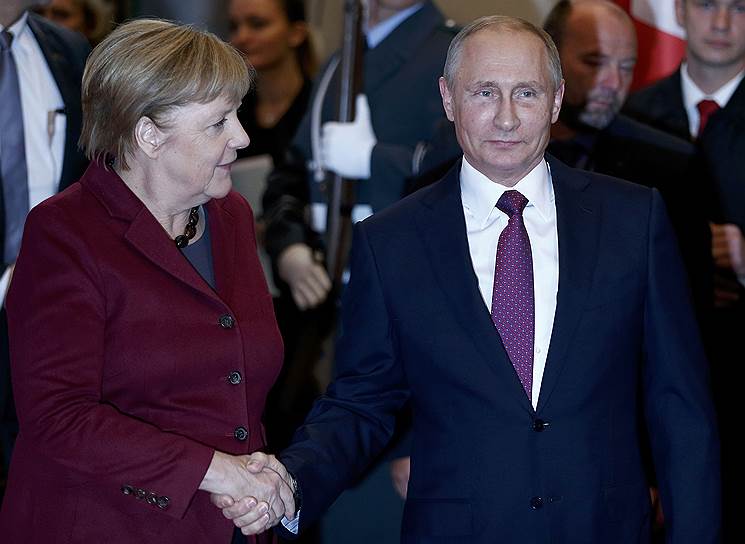 Канцлер Германии Ангела Меркель и президент России Владимир Путин