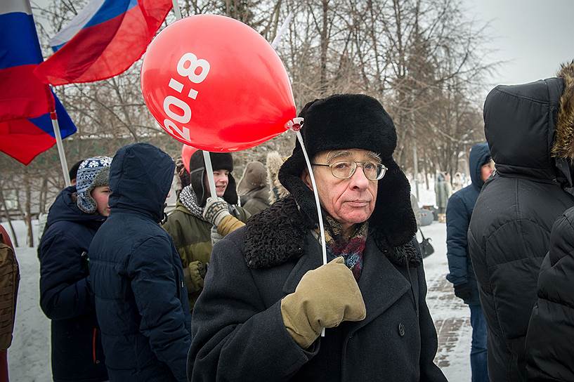 Акция сторонников Алексея Навального в Новосибирске