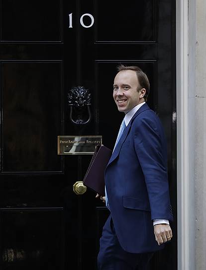 Министр здравоохранения и социальной защиты Великобритании Мэтт Хэнкок