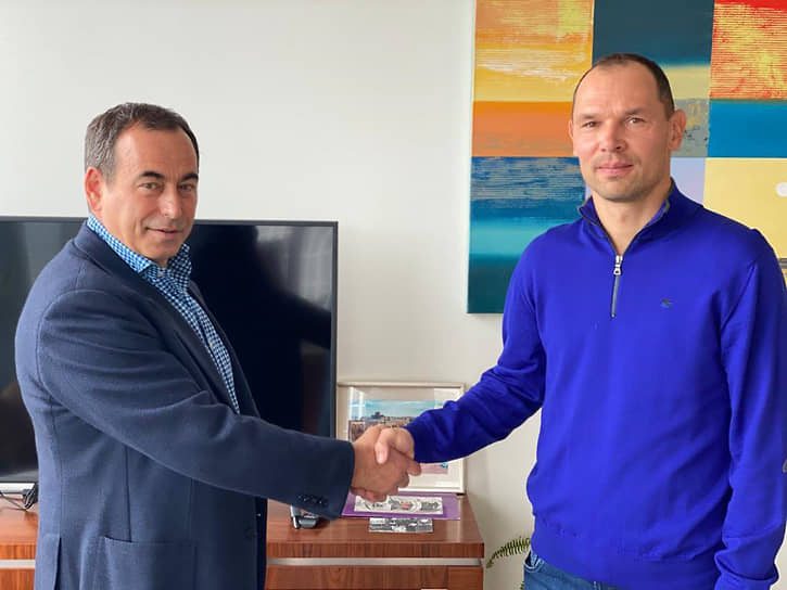 Основной акционер «Торпедо» Роман Авдеев (слева) и Сергей Игнашевич