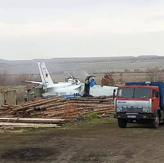 Место крушения самолета L-410 в Татарстане