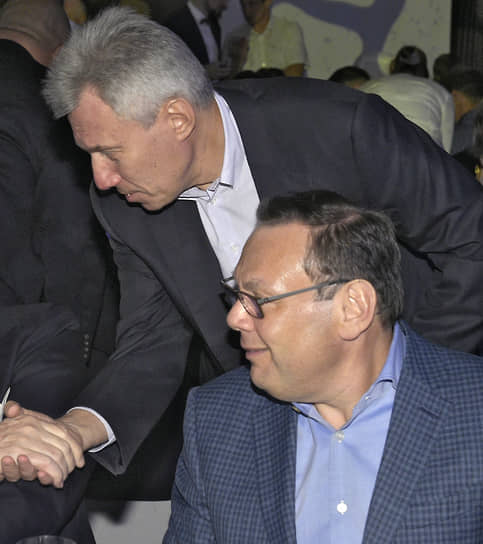 Герман Хан (слева) и Михаил Фридман в 2019 году