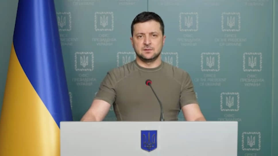 Владимир Зеленский во время видеобращения 7 марта