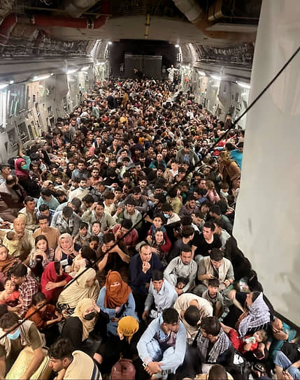 Кадры эвакуации из Афганистана 