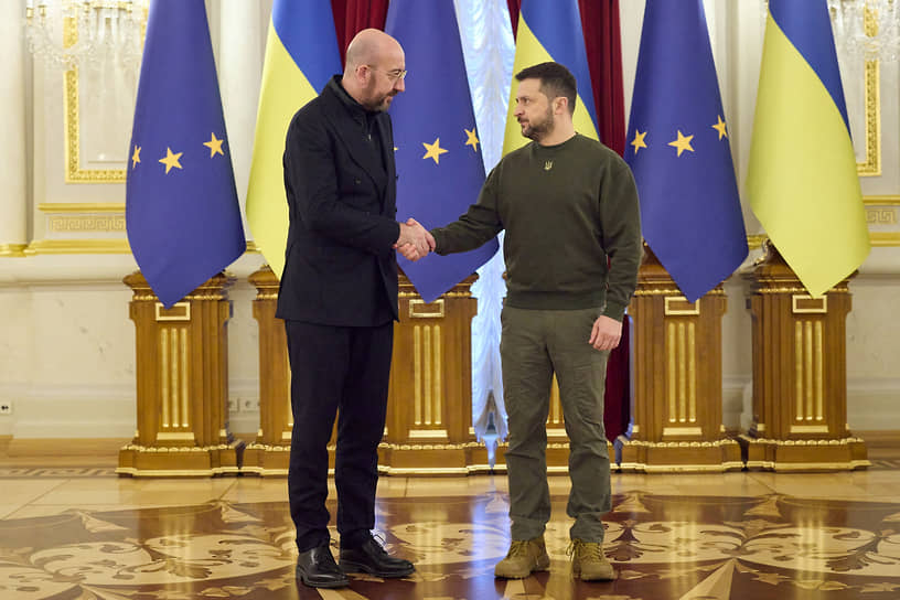 Шарль Мишель и Владимир Зеленский 