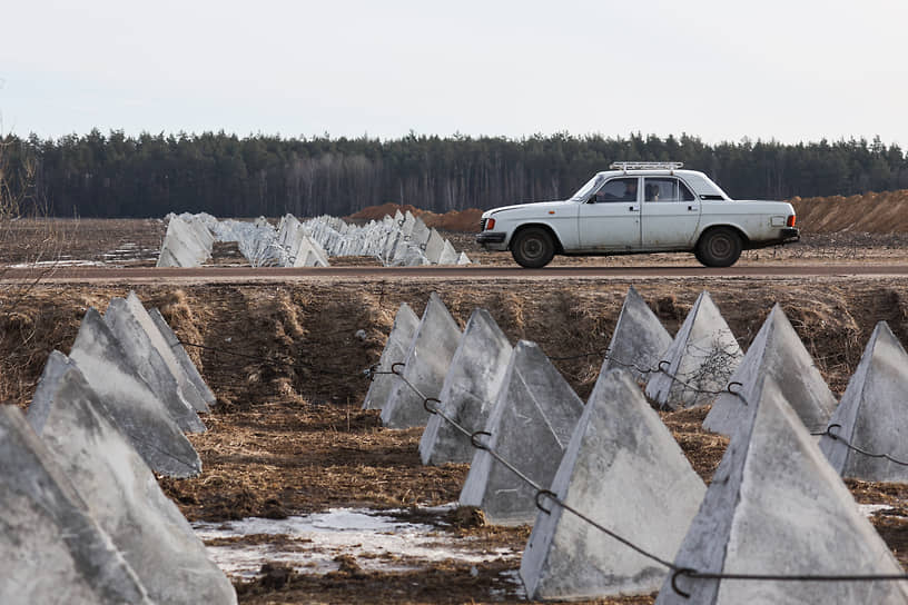 Засечная черта на границе с Украиной в Брянской области