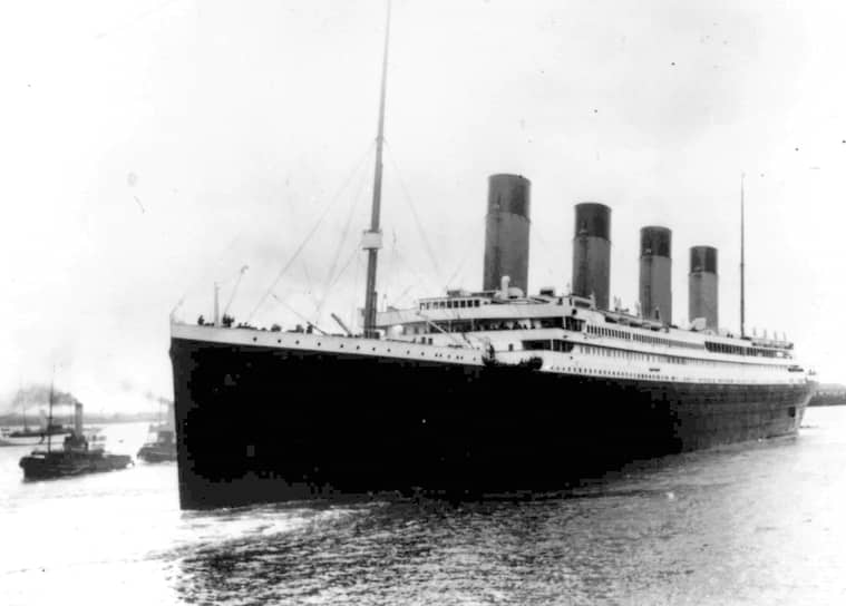 «Титаник» перед отправлением в свой первый и последний рейс в 1912 году