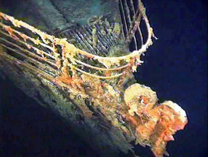 Остов затонувшего «Титаника» в 1996 году