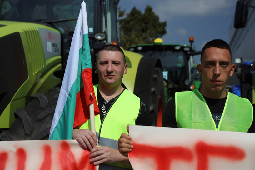 Протест болгарских фермеров