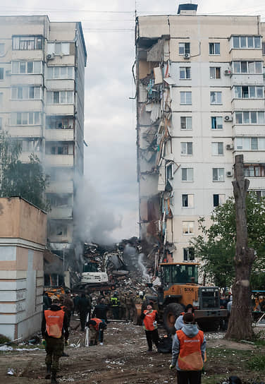 Обрушение подъезда жилого дома на улице Щорса в Белгороде