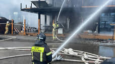 На привокзальной площади аэропорта Минеральных Вод сгорело строящееся кафе