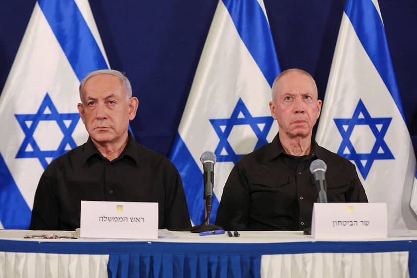 Биньямин Нетаньяху и Йоав Галант 
