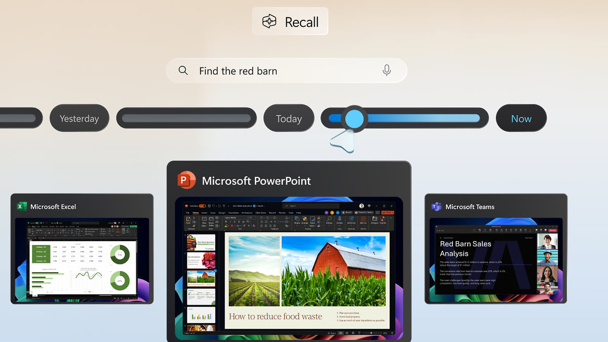 Recall в Windows 11 научился анализировать содержимое рабочего стола –  Коммерсантъ