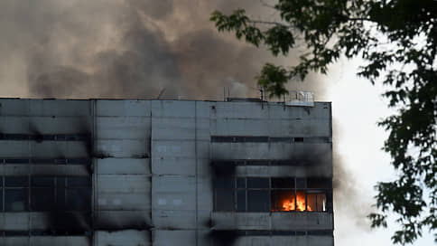 ТАСС: пожар в бывшем НИИ «Платан» произошел из-за «аварийной» работы электросетей