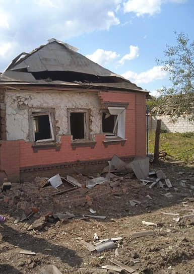 Последствия атаки в Белгородском районе в селе Нечаевка