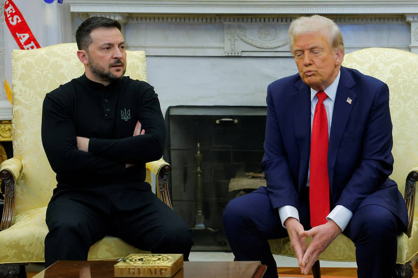 Дональд Трамп (справа) хочет уступок от Владимира Зеленского