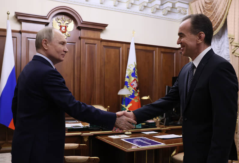 Владимир Путин и Вениамин Кондратьев