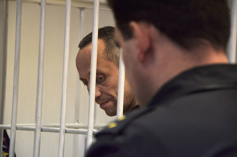 Михаил Попков во время вынесения ему приговора в Иркутском областном суде (январь 2015 года)