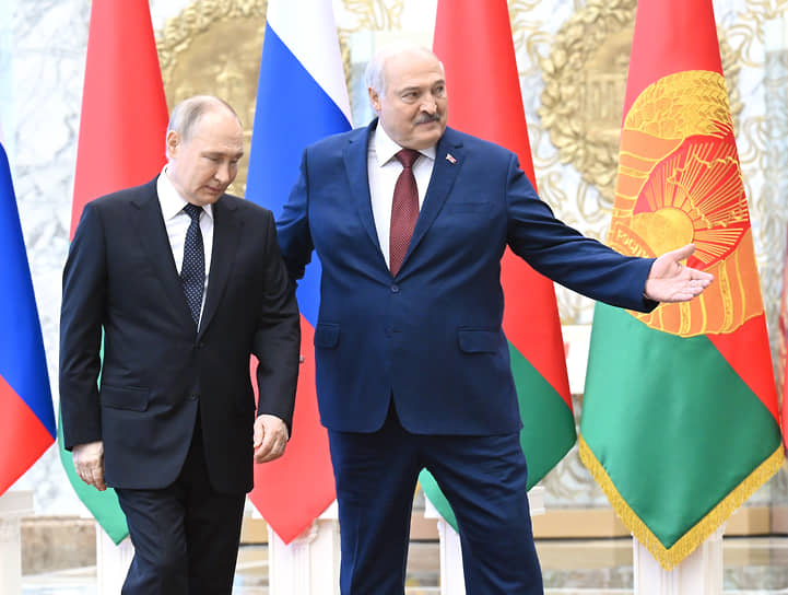 Владимир Путин и Александр Лукашенко