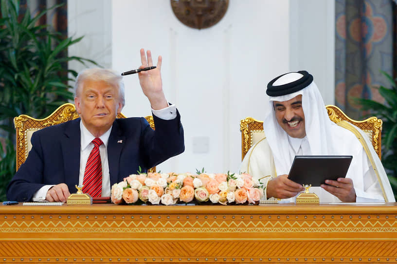 Дональд Трамп и эмир Катара Тамим бин Хамад Аль Тани