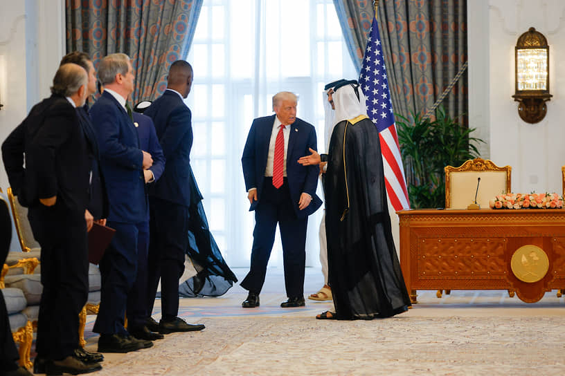 Дональд Трамп и  эмир Катара Тамим бин Хамад Аль Тани