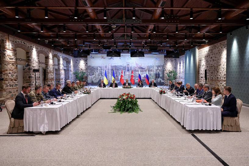 Переговоры российской и украинской делегаций