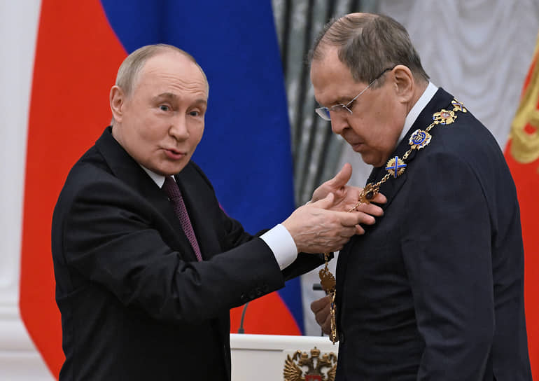 Владимир Путин и Сергей Лавров