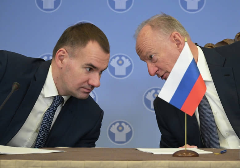 Алексей Шевцов (слева) и Николай Патрушев в 2023 году