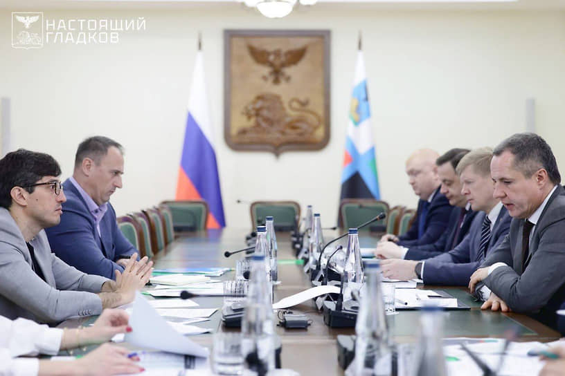 Вячеслав Гладков на встрече с руководящим составом компании «Русагро»