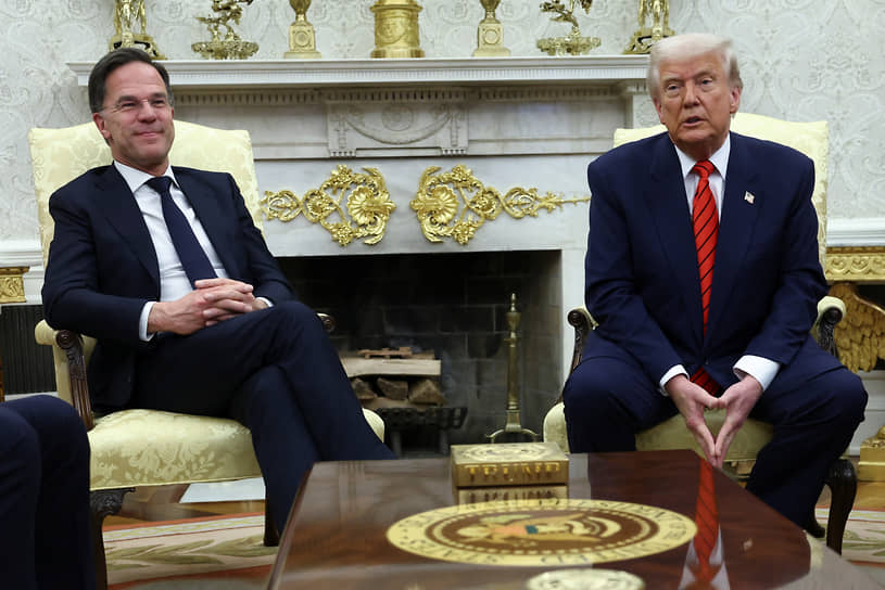 Марк Рютте (слева) и Дональд Трамп