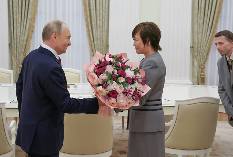 Владимир Путин и Акиэ Абэ
