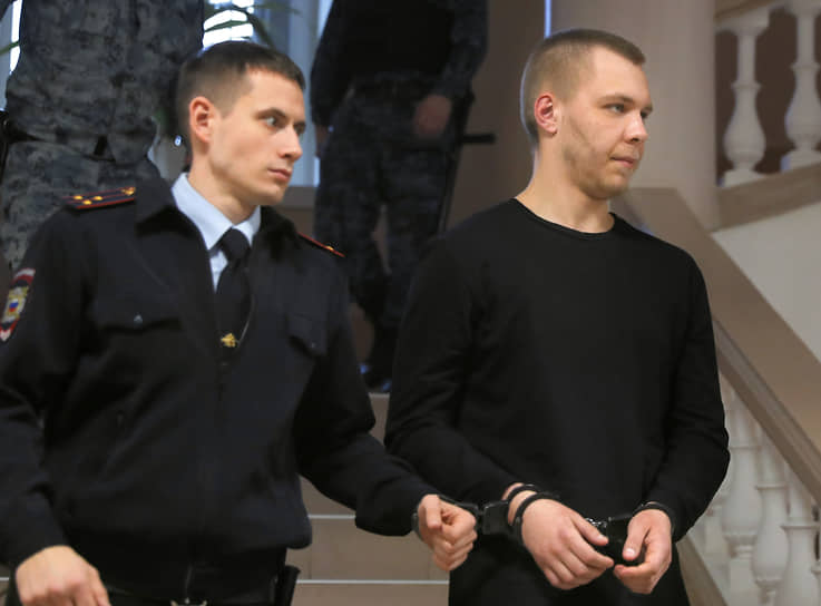 Никита Журавель в зале суда