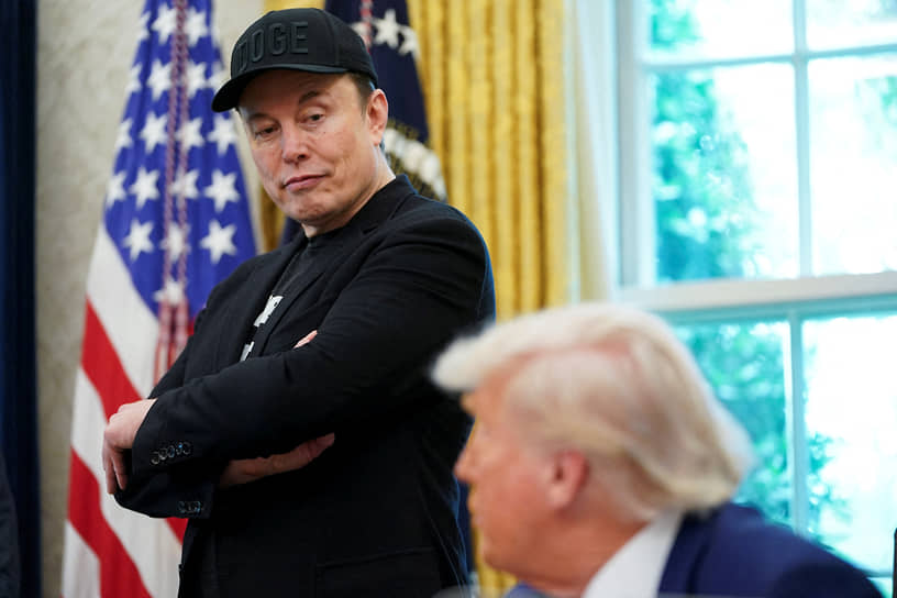 Илон Маск и президент США Дональд Трамп