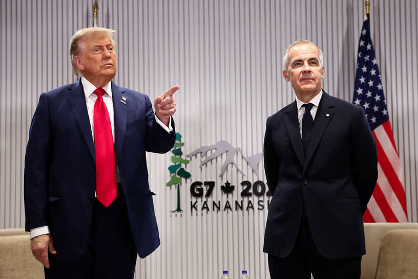 Дональд Трамп и премьер Канады Марк Карни