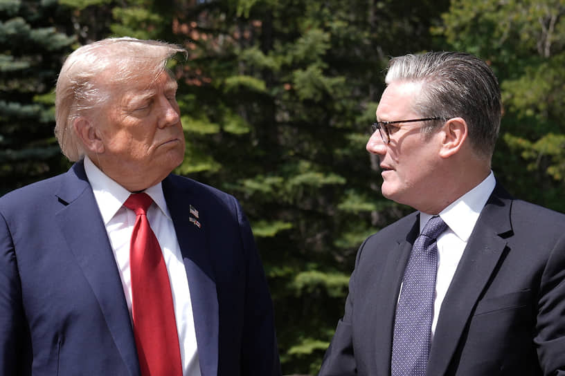 Президент США Дональд Трамп и премьер-министр Великобритании Кир Стармер
