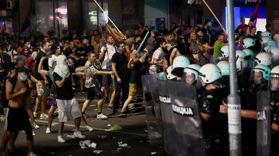 Протесты в Сербии