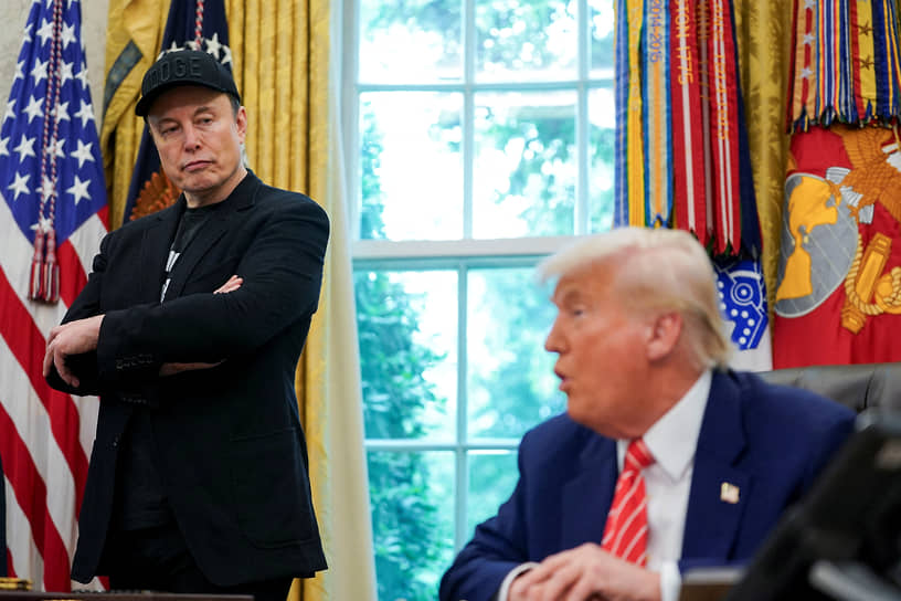 Илон Маск и президент США Дональд Трамп