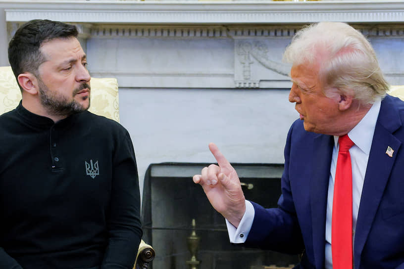 Владимир Зеленский и Дональд Трамп в феврале 2025 года