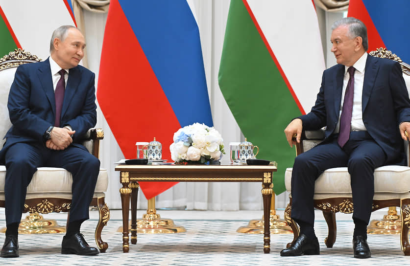 Владимир Путин и Шавкат Мирзиёев