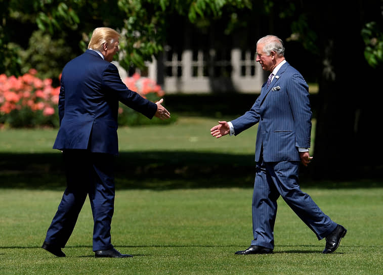 Президент США Дональд Трамп и король Великобритании Карл III