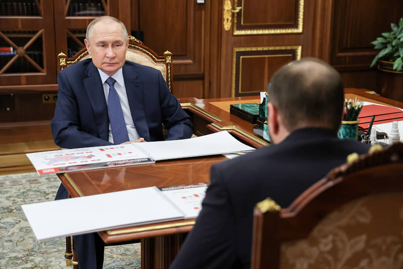 Владимир Путин на встрече с Андреем Гурьевым