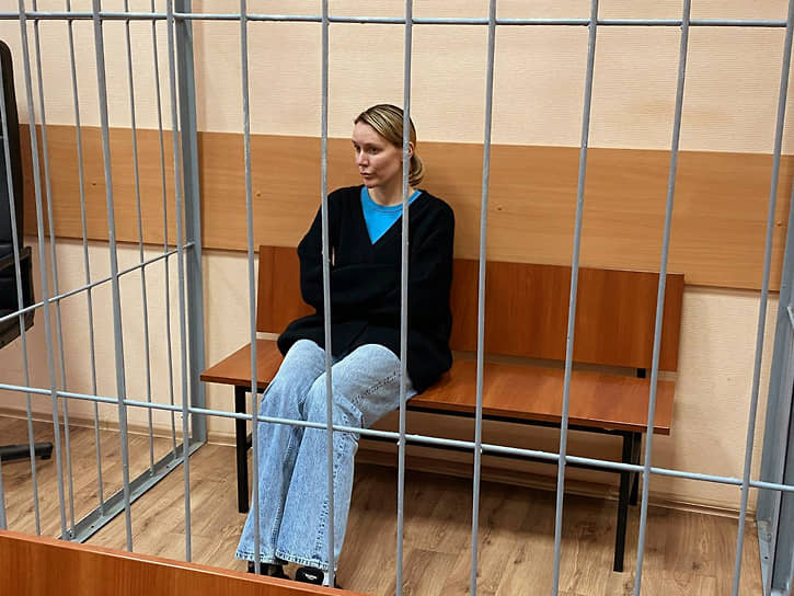Дарья Спиридонова в зале суда