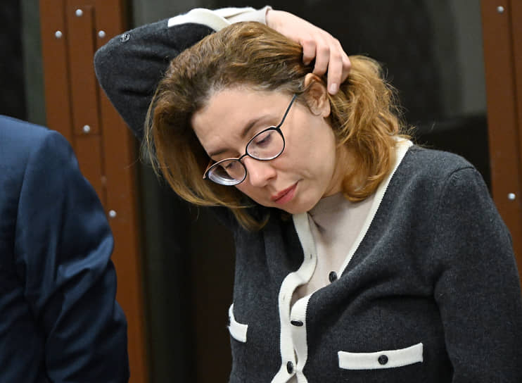 Янина Копайгородская во время заседания суда