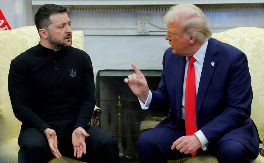 Владимир Зеленский и Дональд Трамп в феврале 2025 года