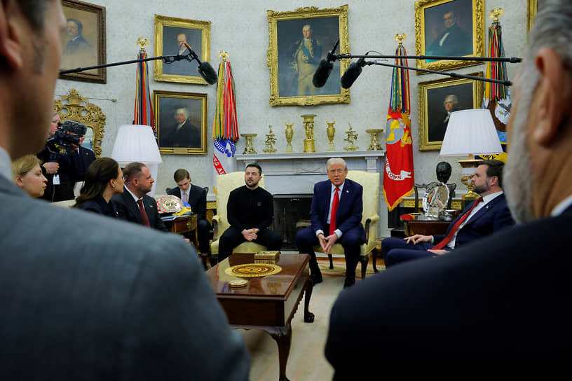 Встреча Дональда Трампа и Владимира Зеленского в феврале 2025 года